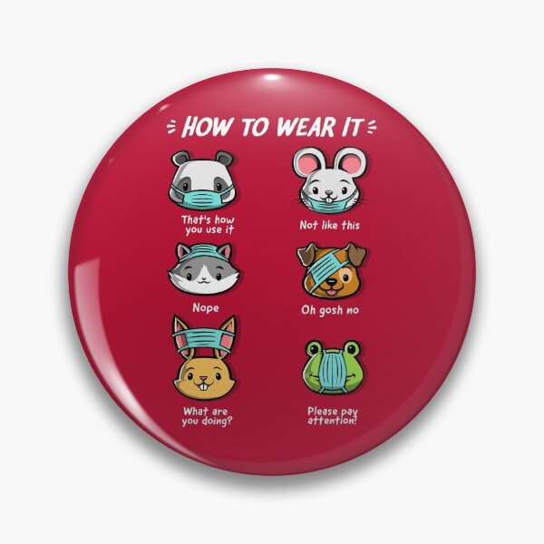 Item preview, How not to wear a face mask  animals cute funny designed and sold by Tobe Fonseca®.
