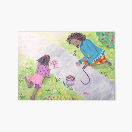 Drawing with Chalk by Nancy Salus Art Board Print