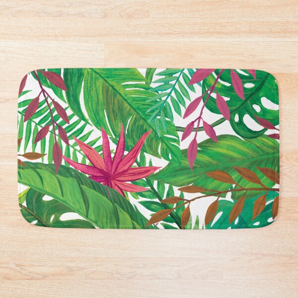 Item preview, colorful hand painted tropical jungle designed and sold by The Pattern Mill.