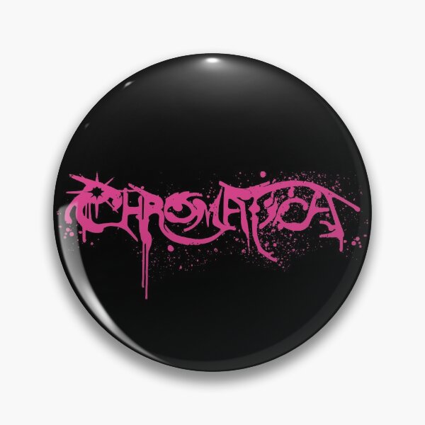 Item preview, Lady Gaga Chromatica Logo (Pink Spray Paint on Black) designed and sold by Fox Newton.