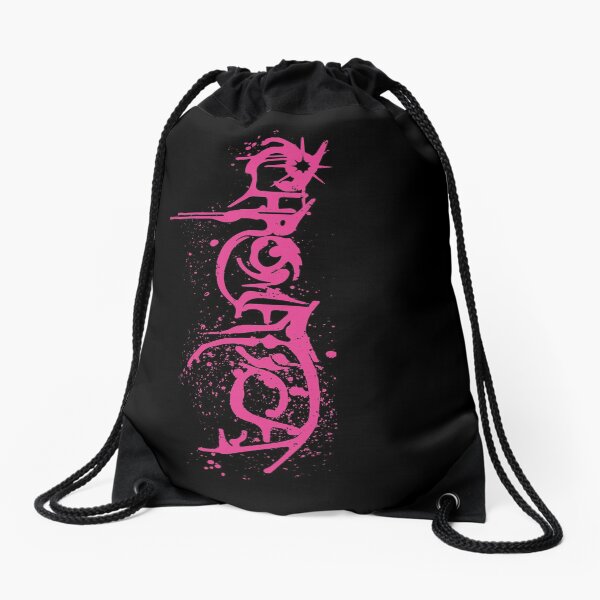 Item preview, Lady Gaga Chromatica Logo (Pink Spray Paint on Black) designed and sold by Fox Newton.