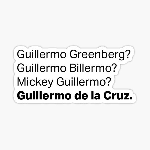 Aperçu de l'œuvre C'EST GUILLERMO DE LA CRUZ ! AUDACIEUX créée et vendue par katewins.