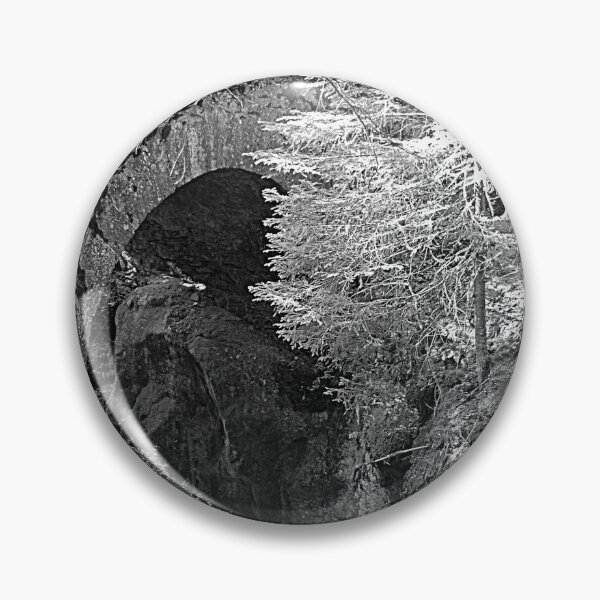 Item preview, Picturesque Stone Bridge over Rocks Forest Creek, Alps designed and sold by Anna Lemos.