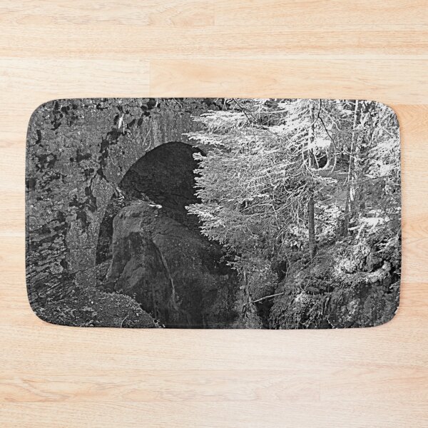 Item preview, Picturesque Stone Bridge over Rocks Forest Creek, Alps designed and sold by Anna Lemos.