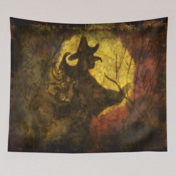 Item preview, Witch on Moon designed and sold by bloomingvine.