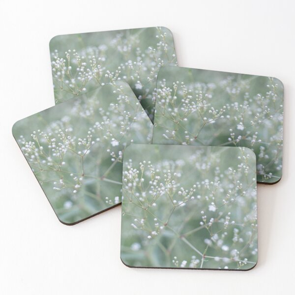 Item preview, White gypsophila flowers in the garden designed and sold by lena-maximova.