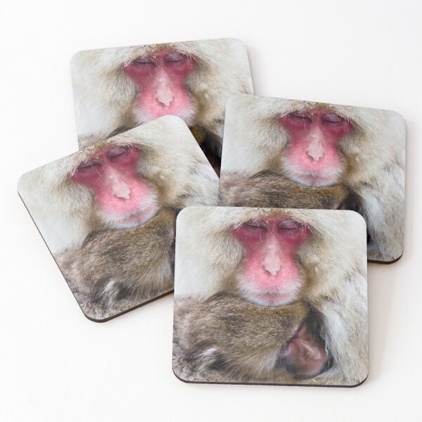 Artikelvorschau, Wildlife Portrait - Schnee-Affe-Umarmung (Japan) entworfen und verkauft von Kellie Netherwood.