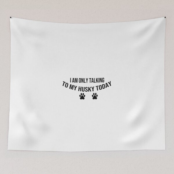 Item preview, i am only talking to my husky today funny face mask gift designed and sold by alaechamlal.