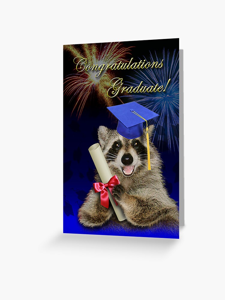 Congratulations Graduate Raccoon