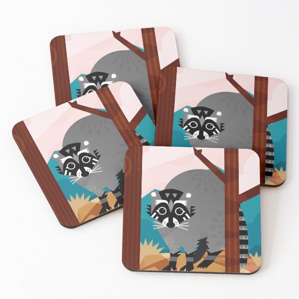 Item preview, Mountaintop Raccoon designed and sold by davisdoesdesign.