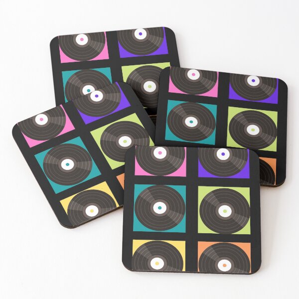 Item preview, Retro Vinyl Record Color Blocks designed and sold by BhARTi Taylor.
