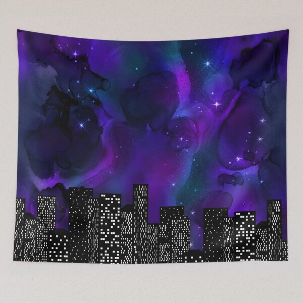 Item preview, Cosmic Skyline with in Royal Colors designed and sold by WisdomInspired.