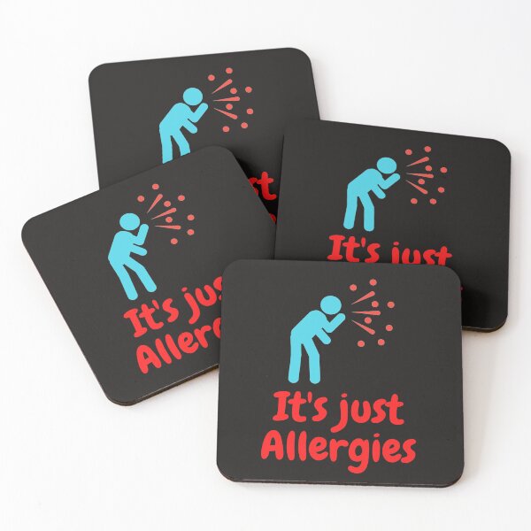 Item preview,  It’s Just Allergies | Funny Quarantine | Social Distancing | Funny t shirt | La cuarentena camiseta designed and sold by 4evercool.