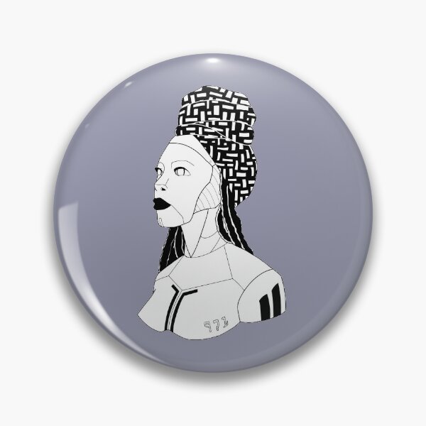 Item preview,  powerful and caring and perhaps an ounce of humanity: Black Android. designed and sold by Artofeiv.