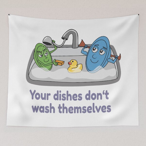 Item preview, Please Wash your dishes designed and sold by ProfHelix24.