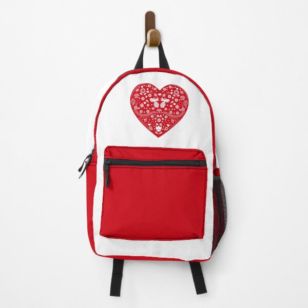 Item preview, Scandinavian Folk Heart Valentine (Red) designed and sold by Gsallicat.