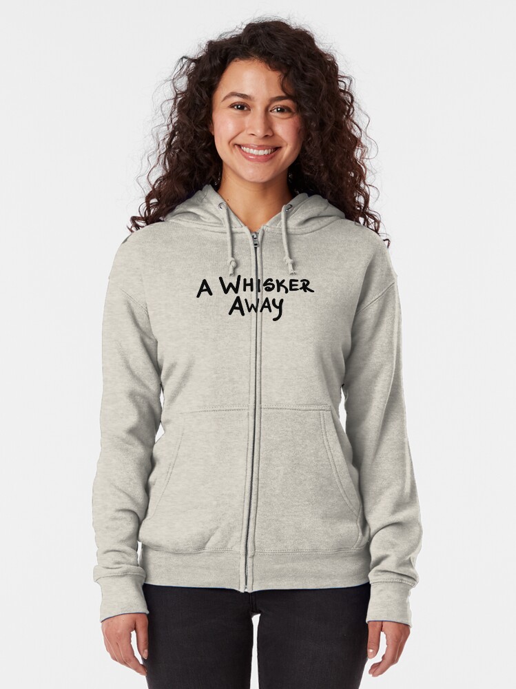 "A Whisker Away" Zipped Hoodie by Bothaina | Redbubble