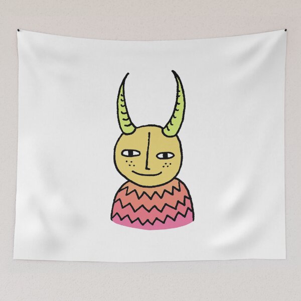 Item preview, Zigzag Sweater Demon in Yellow/Pink Gradient designed and sold by cosmicmouse.