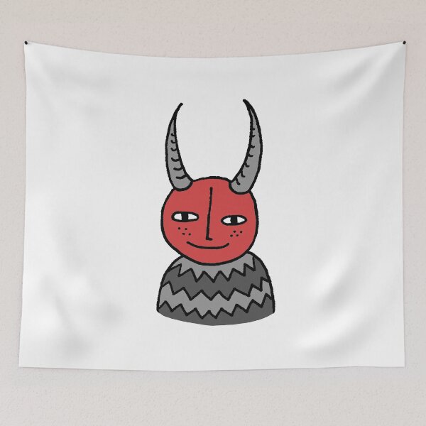 Item preview, Zigzag Sweater Demon in Red/Grey designed and sold by cosmicmouse.