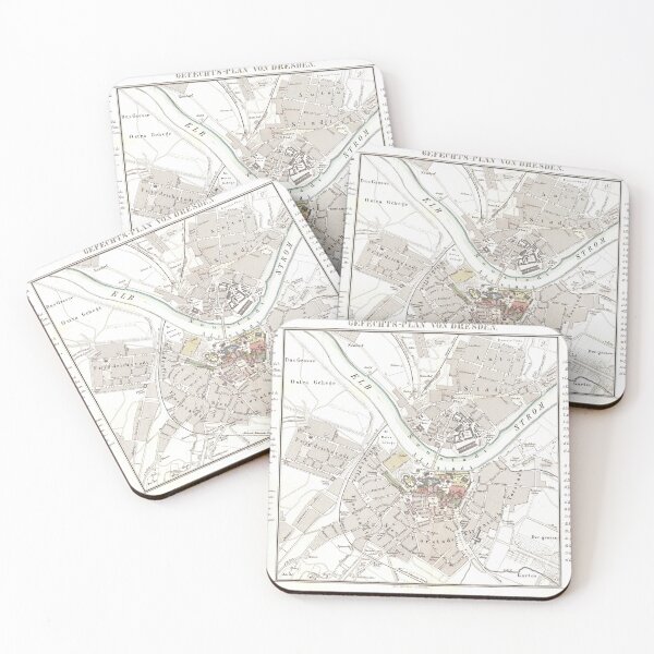 Item preview, Vintage Dresden Germany Map (1849) designed and sold by BravuraMedia.