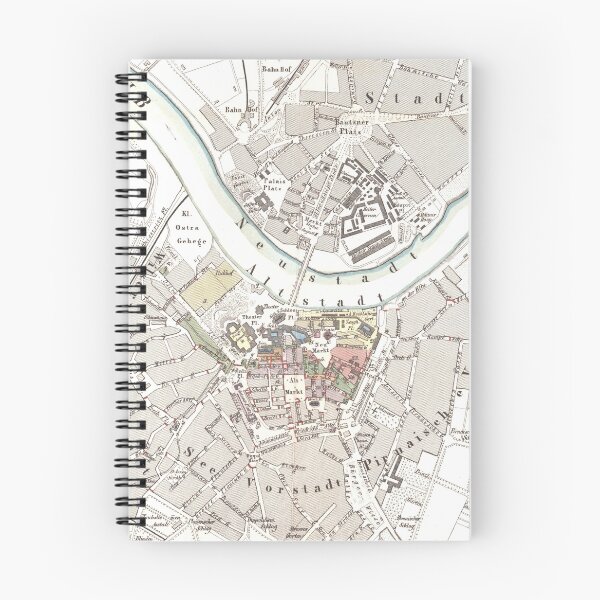 Item preview, Vintage Dresden Germany Map (1849) designed and sold by BravuraMedia.