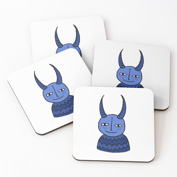 Item preview, Zigzag Sweater Demon in Blue designed and sold by cosmicmouse.