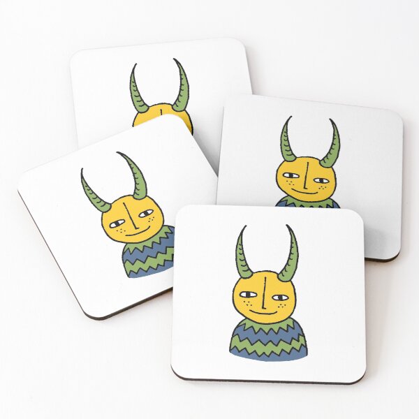 Item preview, Zigzag Sweater Demon in Yellow/Green/Blue designed and sold by cosmicmouse.