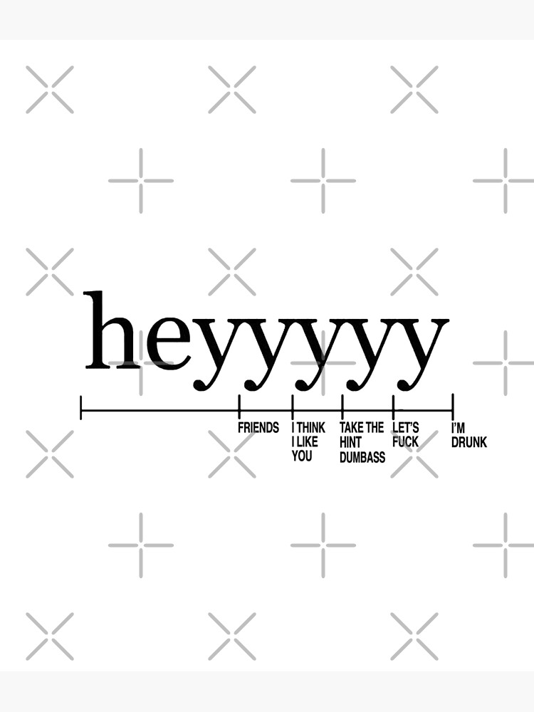"Texting Heyyyyy scale" Poster for Sale by mangoBird Redbubble