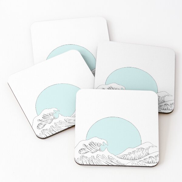 Item preview, The Great Wave - Teal designed and sold by ofstardust.