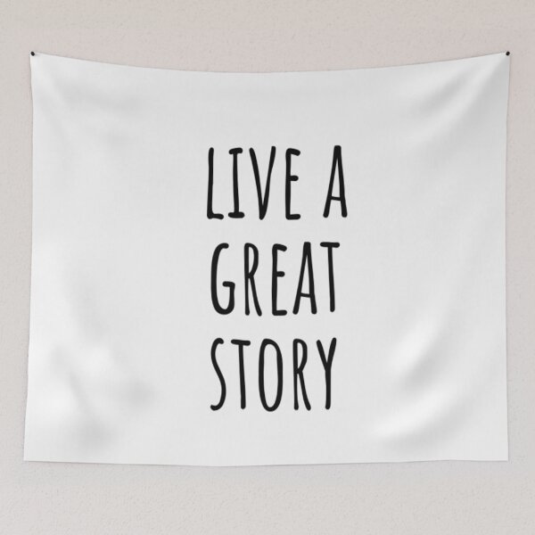 Item preview, Live A Great Story designed and sold by CatMonkStudios.