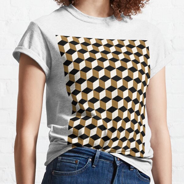 3D Cubes, Pattern Classic T-Shirt