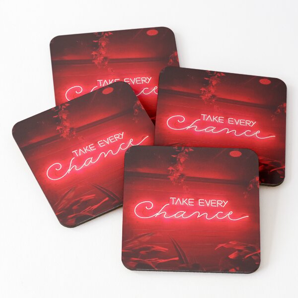 Item preview, Take Every Chance Neon Sign Red designed and sold by makimade.