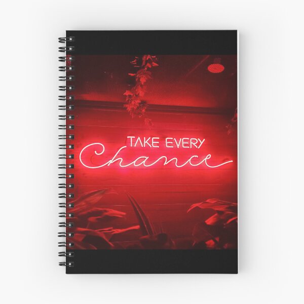 Item preview, Take Every Chance Neon Sign Red designed and sold by makimade.