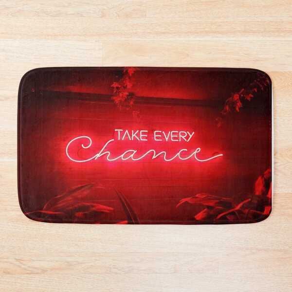 Item preview, Take Every Chance Neon Sign Red designed and sold by makimade.