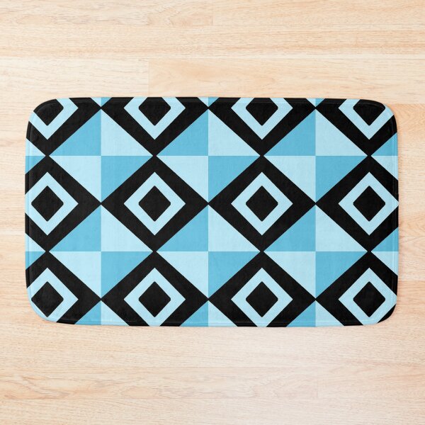 Item preview, Geometric abstract blue and black designed and sold by Abstractlara.