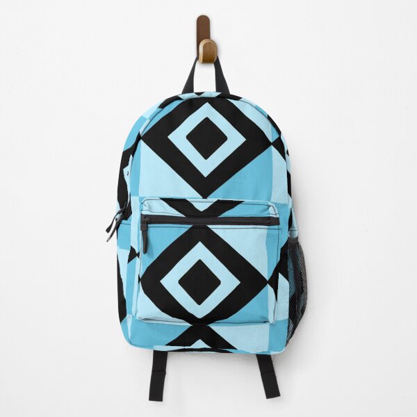 Item preview, Geometric abstract blue and black designed and sold by Abstractlara.