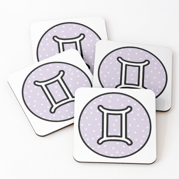 Artikelvorschau, Gemini zodiac/astrology Sticker - Purple Stars entworfen und verkauft von JessisArt.