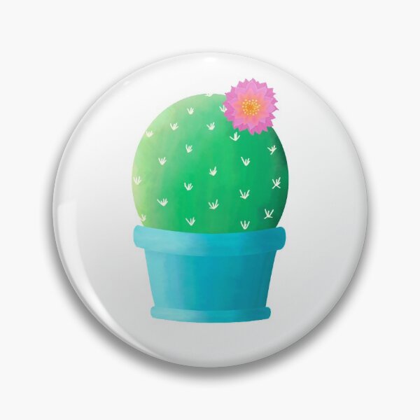 Item preview, Watercolor Barrel Cactus with Pink Flower designed and sold by leahclapper.
