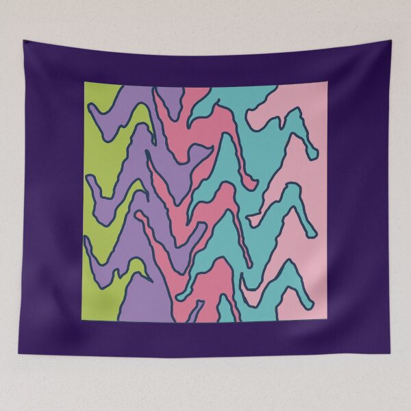 Item preview, Pastel Geometric ice cream sundae colours stripe zig zag  designed and sold by OakendOriginals.