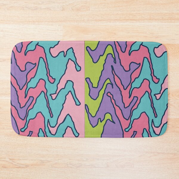 Item preview, Pastel Geometric ice cream sundae colours stripe zig zag  designed and sold by OakendOriginals.