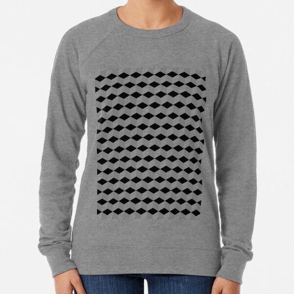 ILLusion, 3d cubes, Pattern Lightweight Sweatshirt