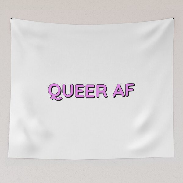 Item preview, QUEER AF Funny Gay Slogans - Funny Gay Phrases  designed and sold by Inspirationmotivation.