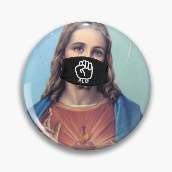 Item preview, Silent Protest Series: Jesus wears a mask (BLM) designed and sold by uniquesparrow.