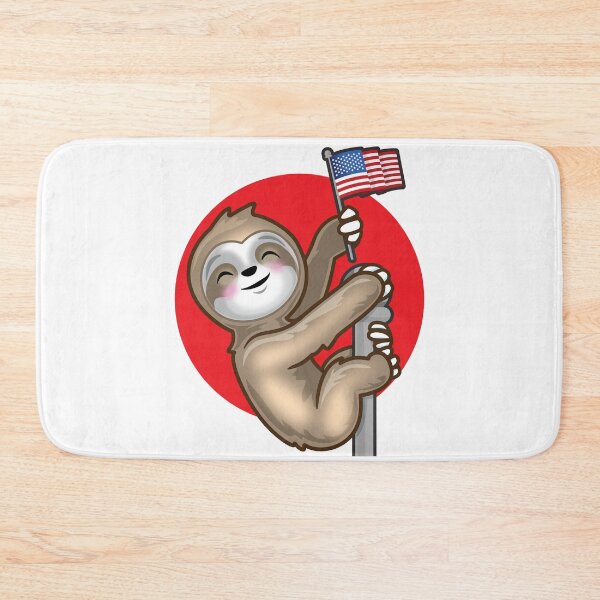 Item preview, Kawaii USA Patriotic Japanese American Sloth designed and sold by pablomendoza.