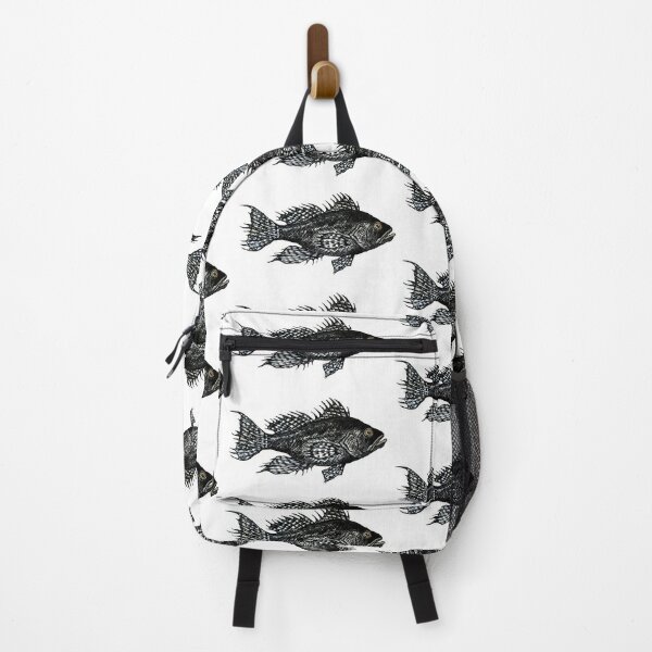Black Sea Bass Textured Pattern Backpack for Sale by Michelebuttons