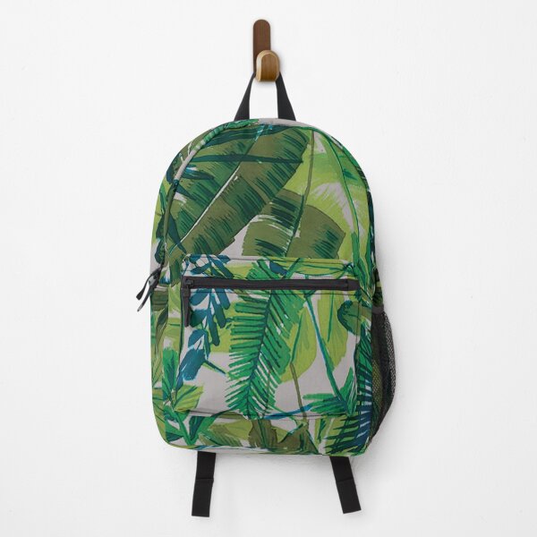 Item preview, Green Tropical Leaves on White Ground designed and sold by Leslie Rogers Todder.