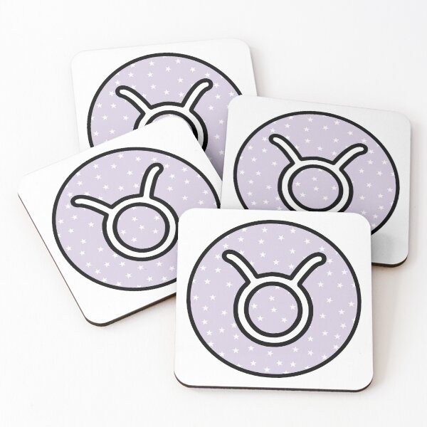 Artikelvorschau, Taurus zodiac/astrology Sticker - Purple Stars entworfen und verkauft von JessisArt.