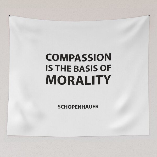 Item preview, Schopenhauer Quotes -  Compassion is the basis of morality designed and sold by Inspirationmotivation.