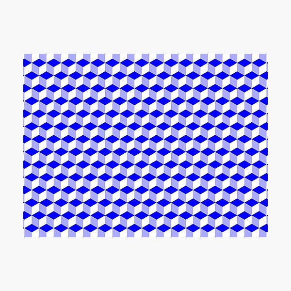 iLLusion, Pattern, 3d cubes, Pattern Photographic Print