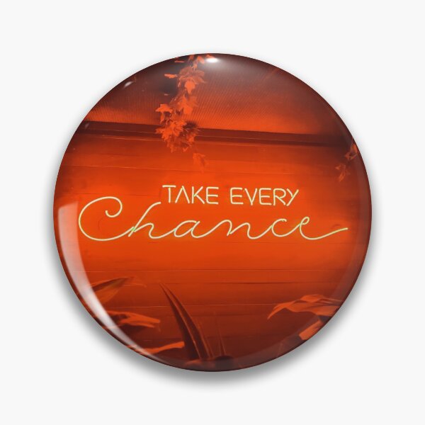 Item preview, Take Every Chance Neon Sign Orange designed and sold by makimade.